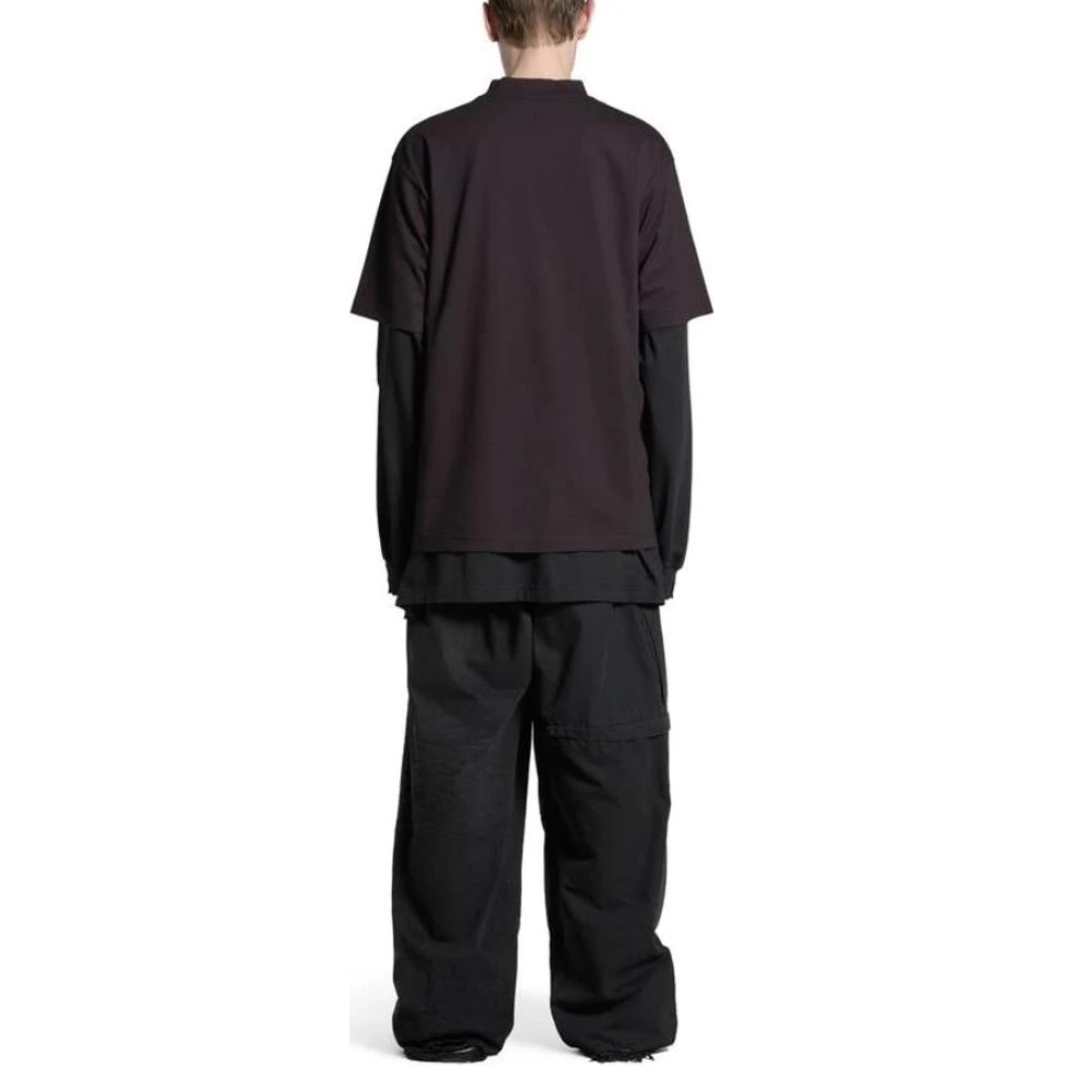 商品[国内直发] Balenciaga|巴黎世家 字母Logo印花圆领短袖T恤 男款 黑色,价格¥3481,第4张图片详细描述
