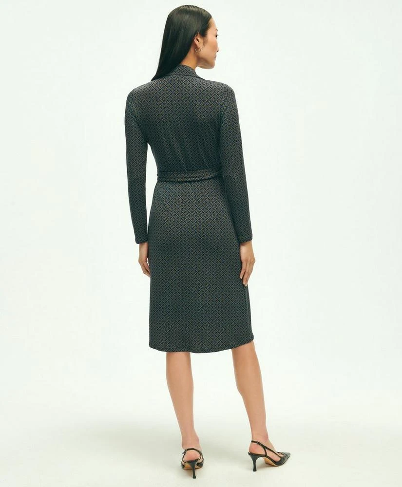 商品Brooks Brothers|Equestrian Print Wrap Dress,价格¥1178,第3张图片详细描述