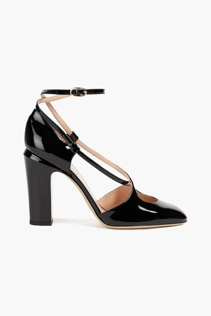 商品Valentino|Cutout patent-leather Mary Jane pumps,价格¥2959,第1张图片