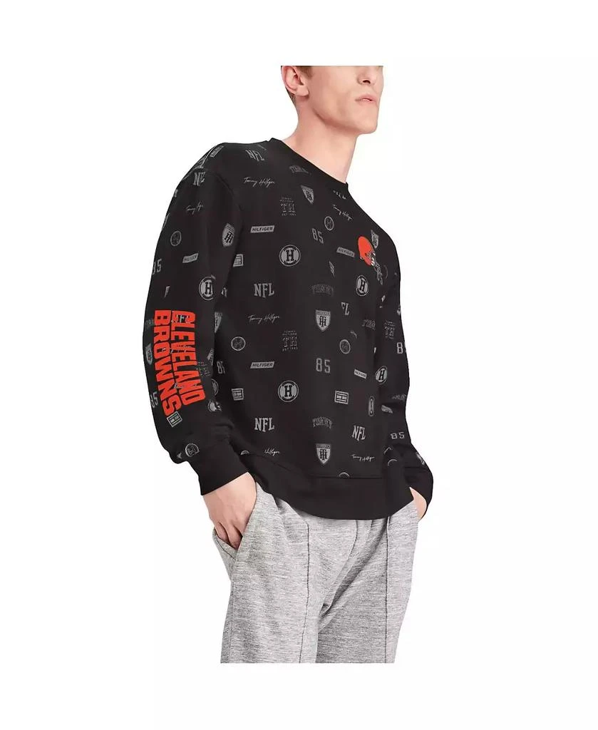 商品Tommy Hilfiger|Men's Black Cleveland Browns Reid Graphic Pullover Sweatshirt,价格¥454,第4张图片详细描述