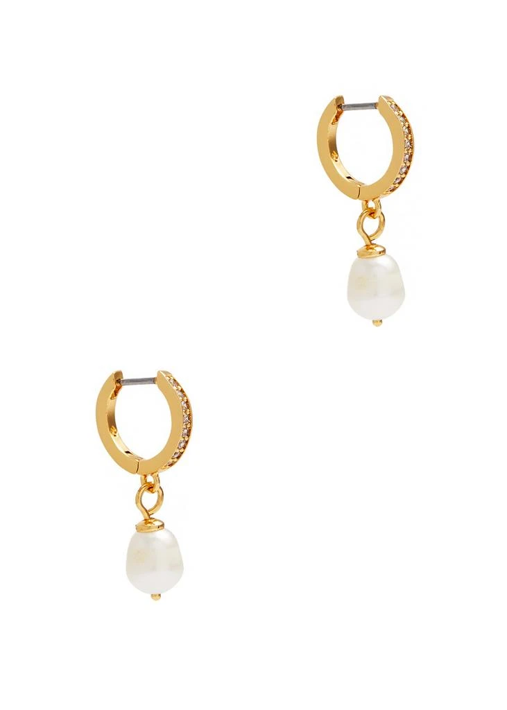 商品Kate Spade|Precious Delight gold-plated hoop earrings ,价格¥327,第1张图片