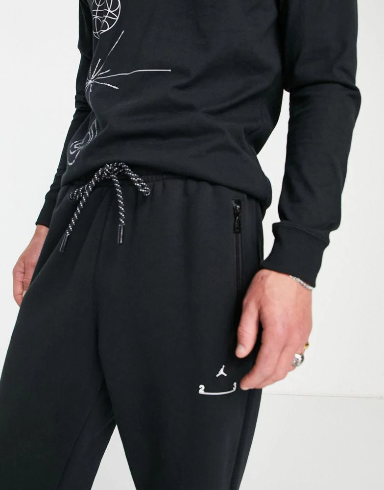 商品Jordan|Jordan 23 Engineered fleece pant in black,价格¥701,第3张图片详细描述