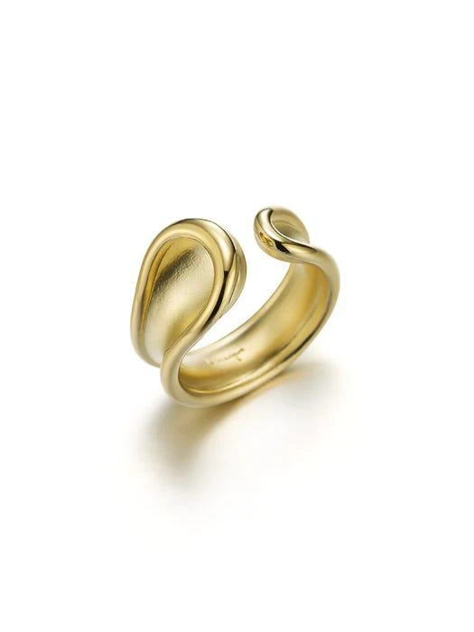 商品LE MASQUE|Mel Frame Open Ring J No 10 Gold,价格¥538,第2张图片详细描述