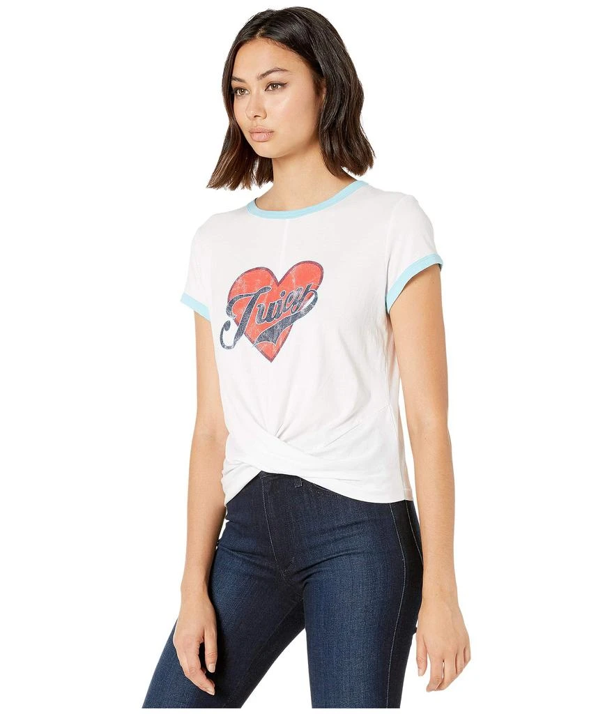 商品Juicy Couture|Juicy Heart Graphic Twist Hem 短袖,价格¥160,第2张图片详细描述