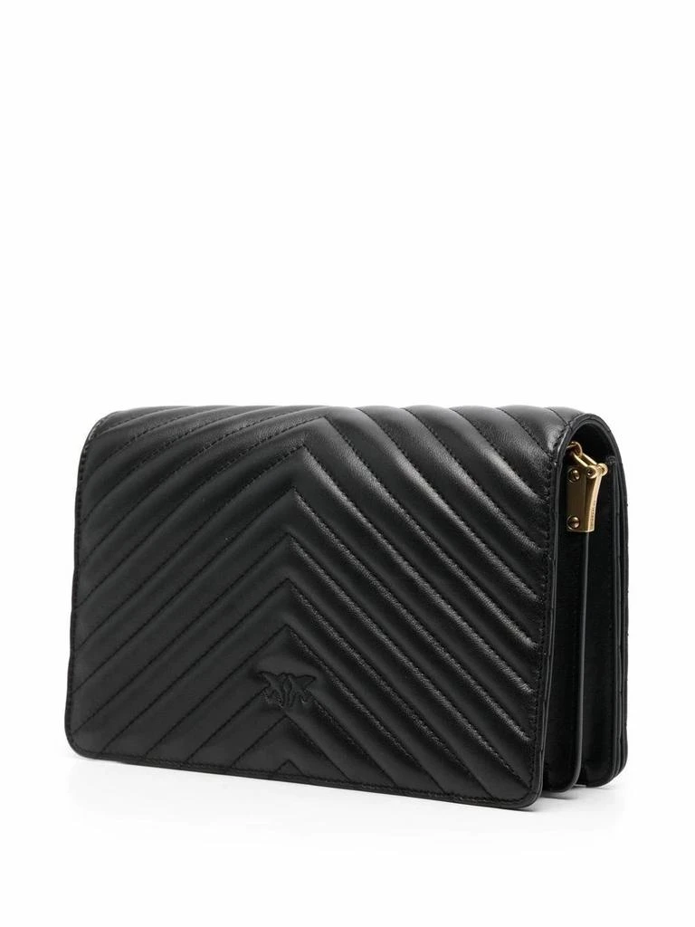 商品PINKO|Pinko women's black leather shoulder bag,价格¥3607,第3张图片详细描述