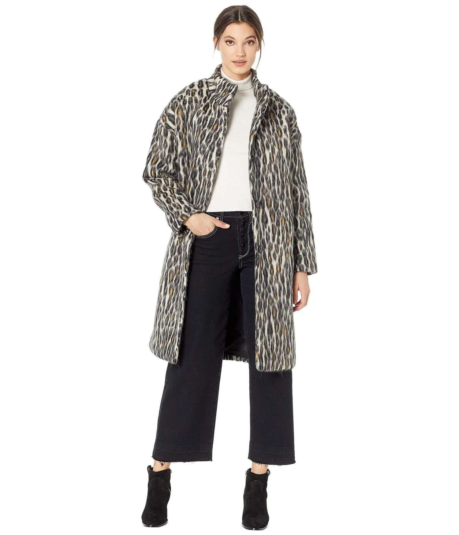 商品Juicy Couture|Hard Woven Boulevard Leopard Coat,价格¥1561,第1张图片