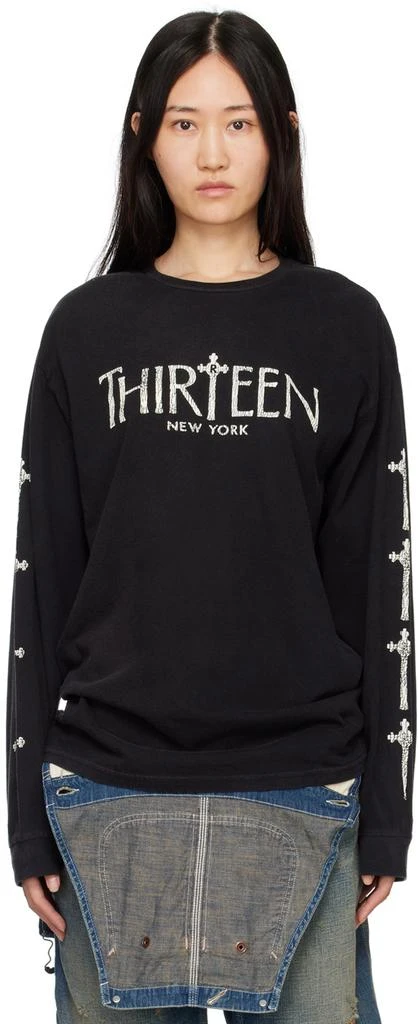 商品R13|Black R Thirteen Gothic Long Sleeve T-Shirt,价格¥1046,第1张图片