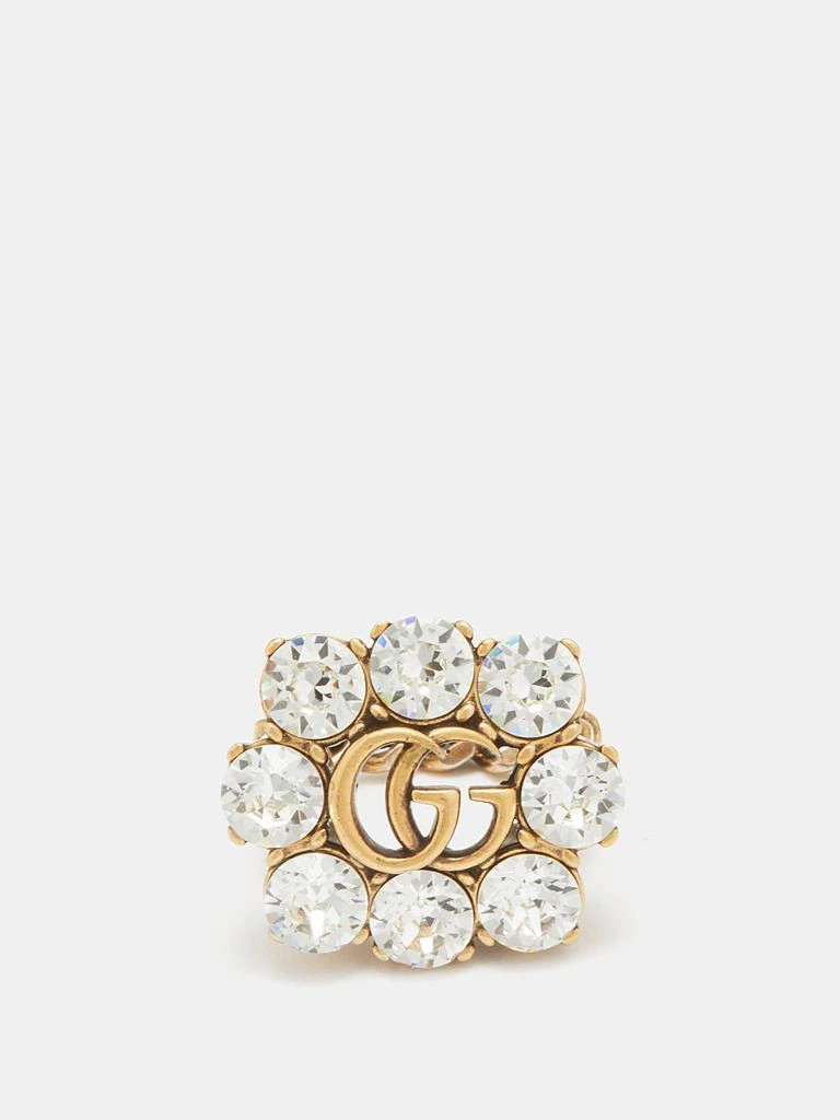 商品Gucci|GG crystal-embellished ring,价格¥3378,第1张图片