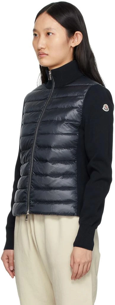 商品Moncler|Navy Down Padded Cotton Cardigan Jacket,价格¥7877,第4张图片详细描述