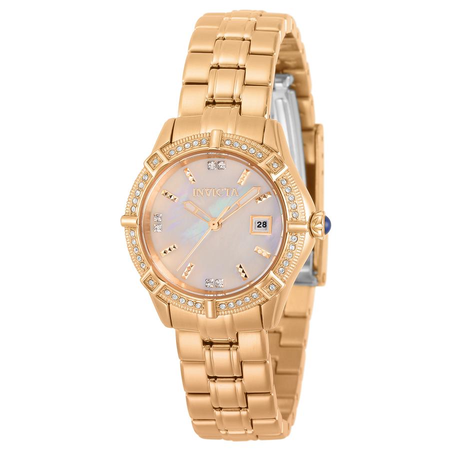 Invicta Angel White Mother of Pearl Dial Quartz Ladies Watch 31373商品第1张图片规格展示