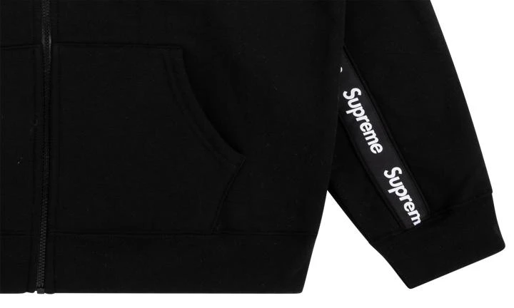 商品Supreme|Supreme Text Stripe Zip Up Hoodie,价格¥2962,第4张图片详细描述