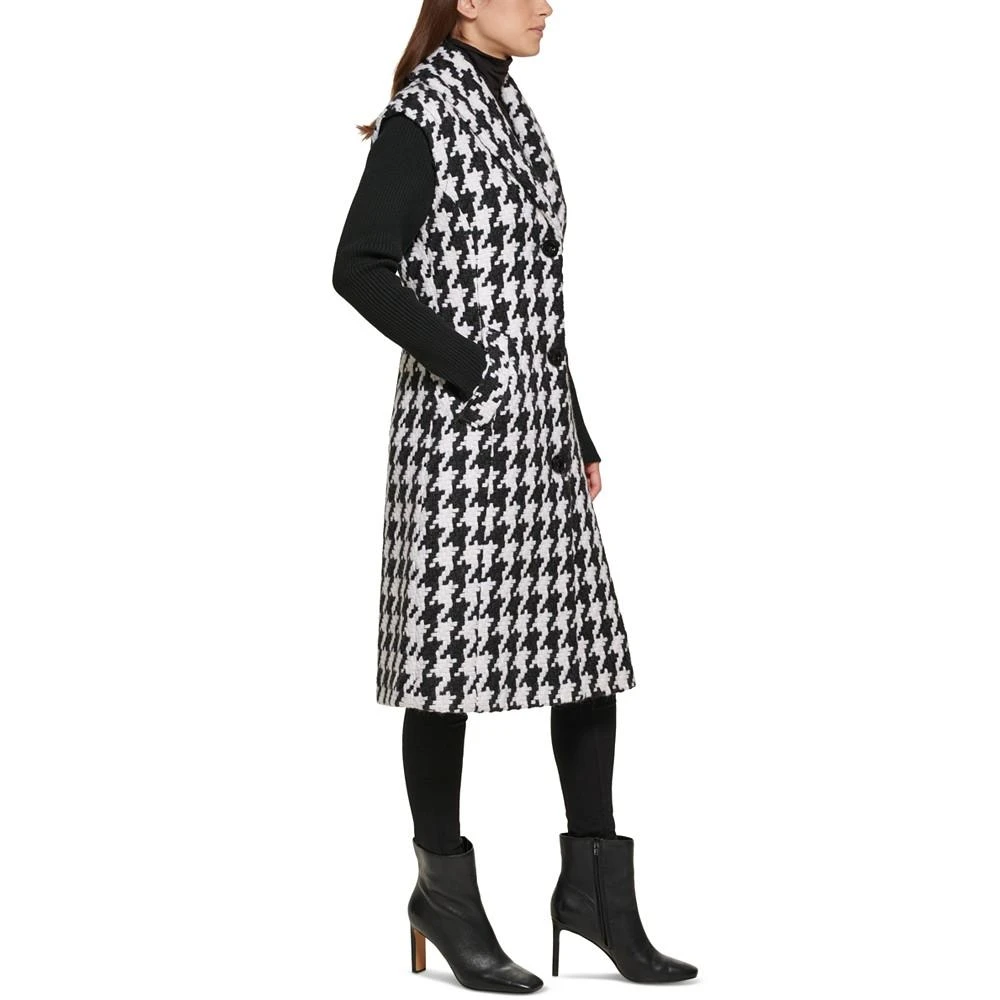 商品Kenneth Cole|Women's Knit-Sleeve Houndstooth Coat,价格¥1261,第3张图片详细描述