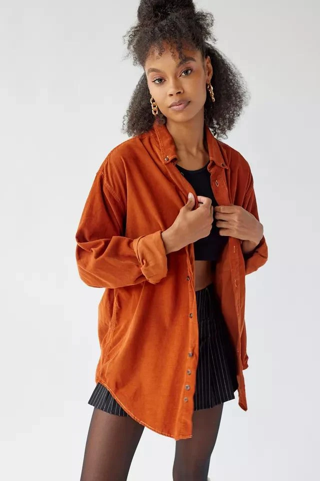 商品Urban Renewal|Urban Renewal Remade Oversized Overdyed Corduroy Button-Down Shirt,价格¥187,第3张图片详细描述
