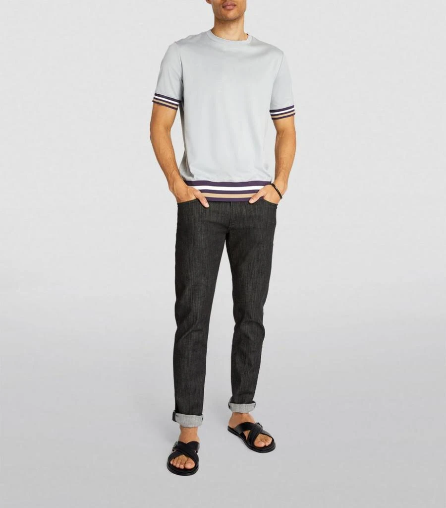 商品Giorgio Armani|Leather Slip-On Sandals,价格¥4851,第5张图片详细描述