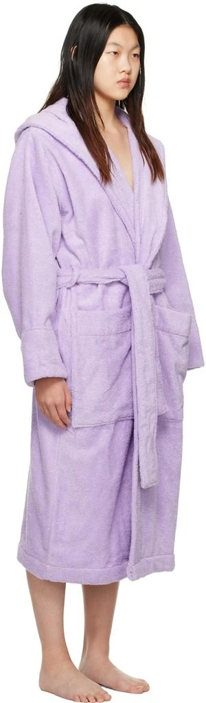 商品Tekla|Purple Oversized Hooded Bathrobe,价格¥861,第2张图片详细描述