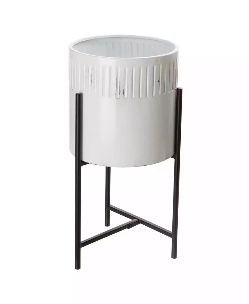 Washed White Metal Plant Stands Set of 3 商品