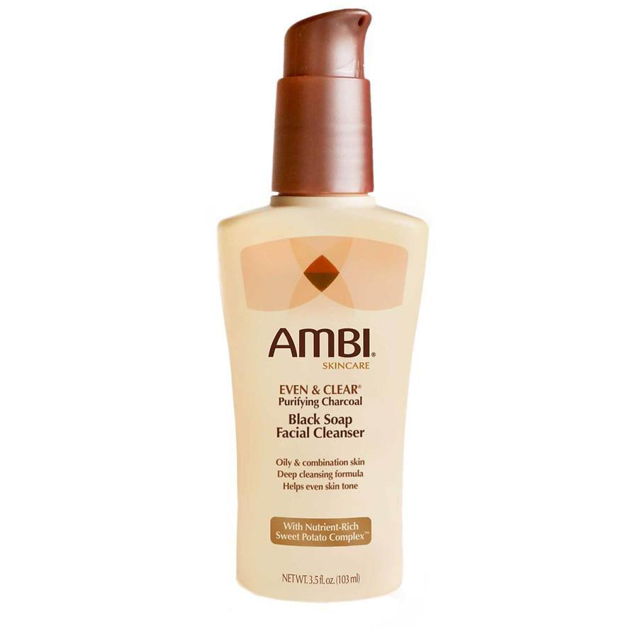 商品Ambi|Even & Clear Purifying Charcoal Black Soap Facial Cleanser,价格¥44,第1张图片