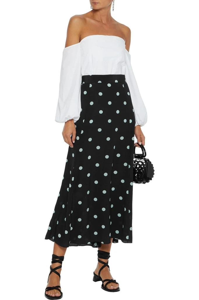 商品Zimmermann|Fleeting flared polka-dot silk midi skirt,价格¥1110,第2张图片详细描述