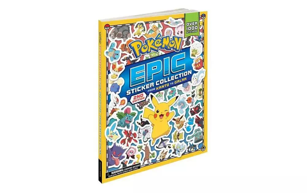 商品Barnes & Noble|Pokemon Epic Sticker Collection 2nd Edition- From Kanto to Galar by Pikachu Press,价格¥127,第1张图片