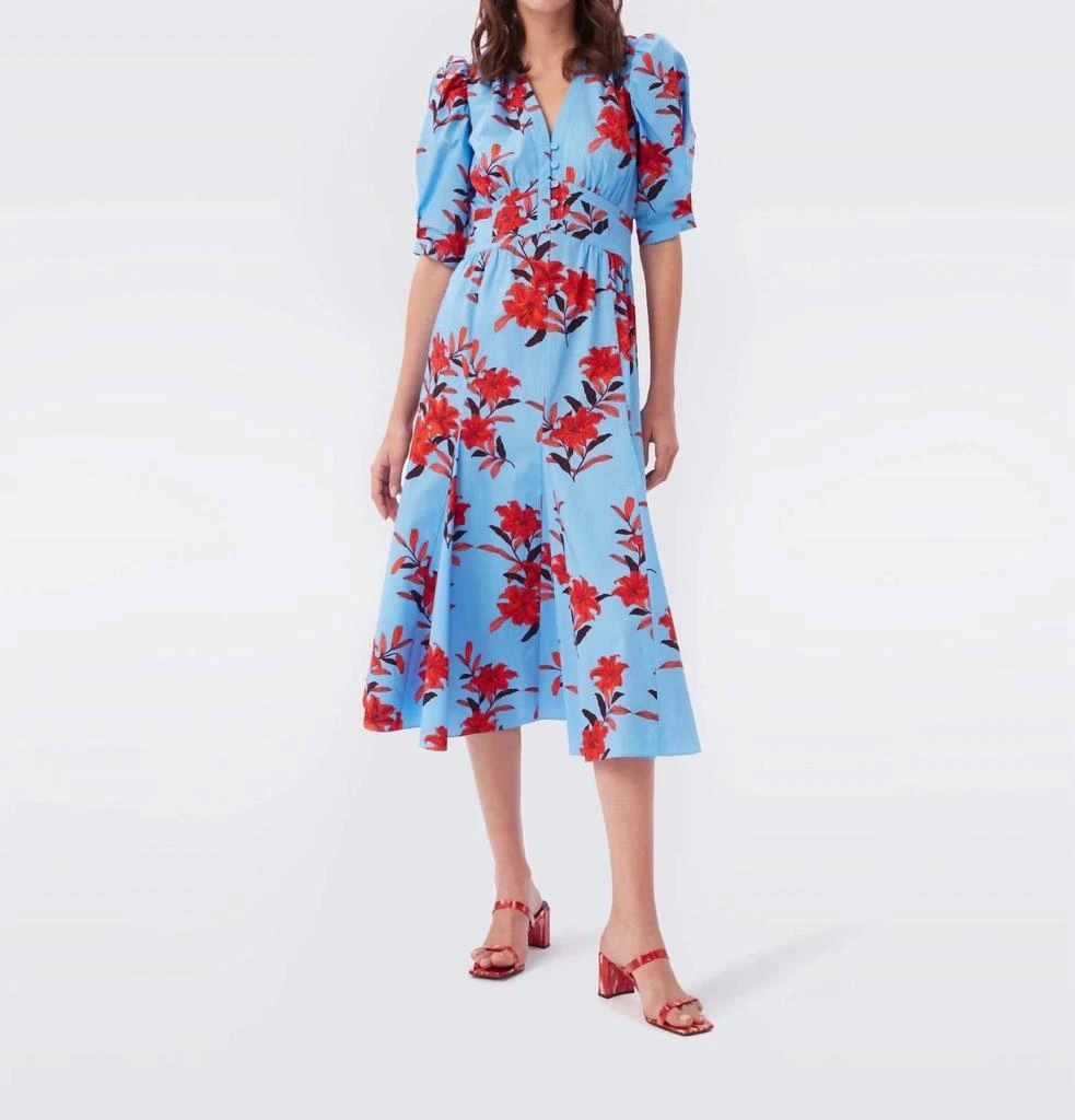 商品Diane von Furstenberg|Melissa Dress In Argos Medium Sky Blue,价格¥2347,第2张图片详细描述