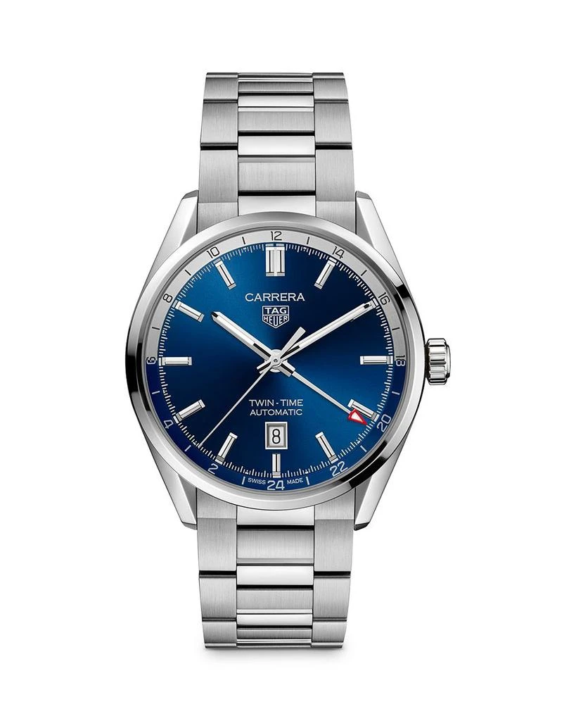 商品TAG Heuer|Carrera Calibre 7 Twin Time Watch, 41mm,价格¥27915,第1张图片