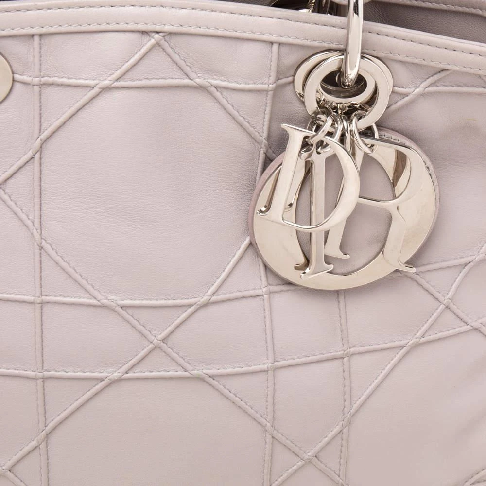 商品[二手商品] Dior|Dior Pale Lilac Cannage Leather Granville Tote,价格¥8558,第5张图片详细描述