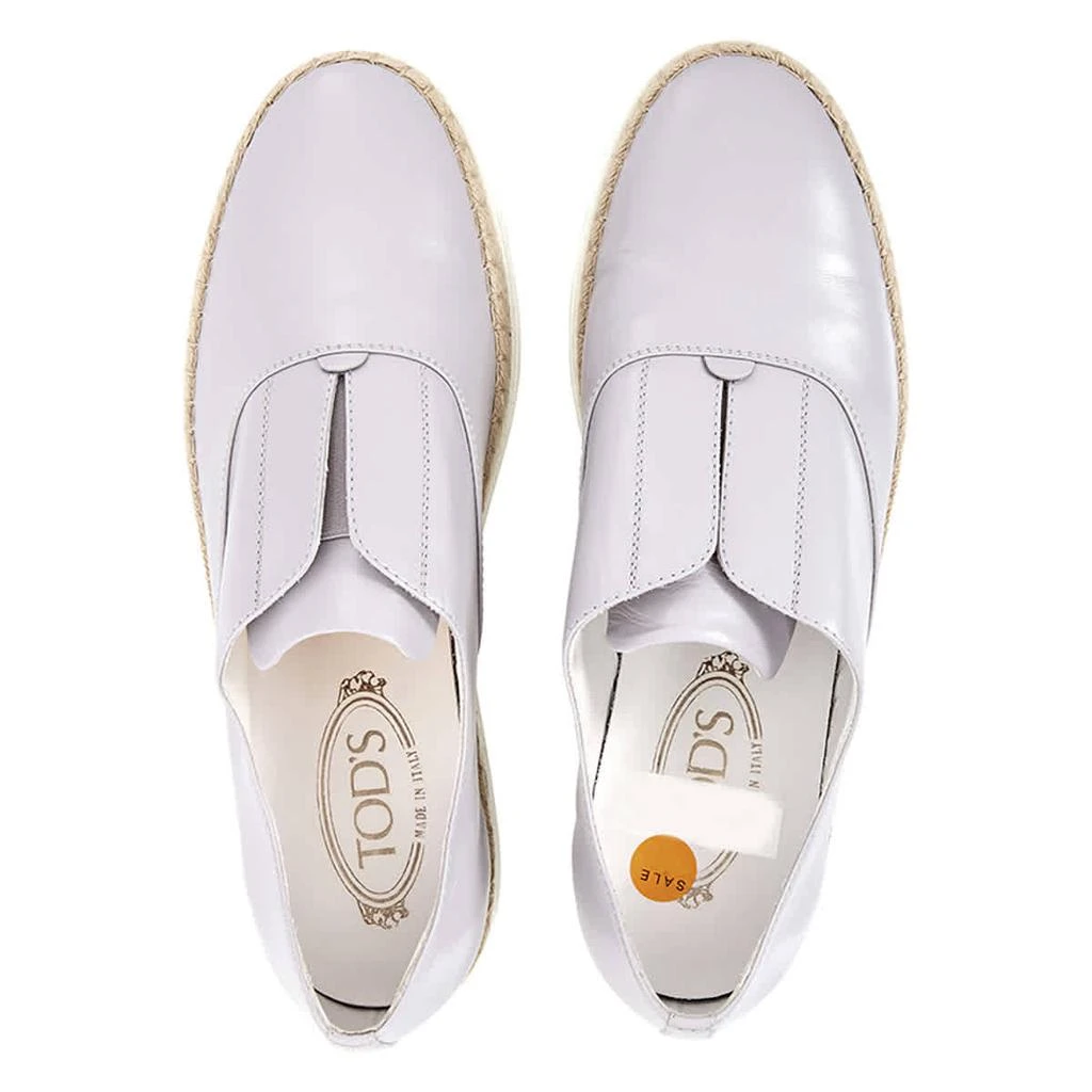 商品Tod's|Womens Espadrilles Leather Slip On Shoes in Medium Cement,价格¥566,第3张图片详细描述