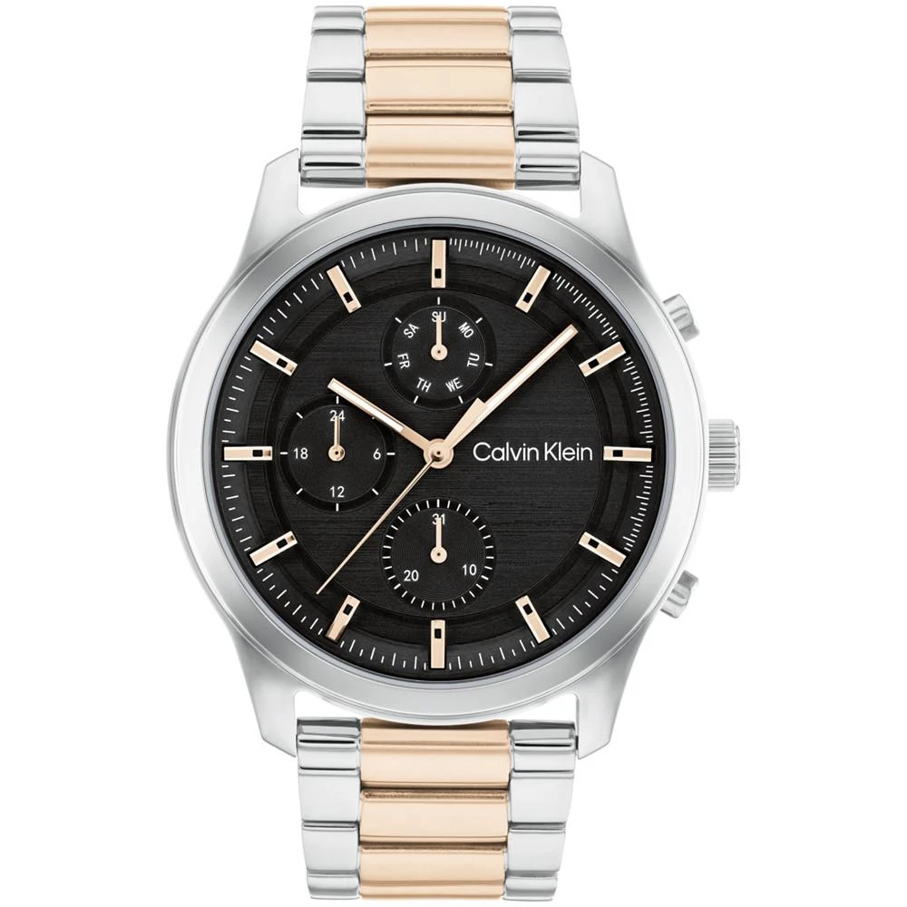 商品Calvin Klein|Men's Two-Tone Stainless Steel Bracelet Watch 44mm,价格¥1544,第1张图片
