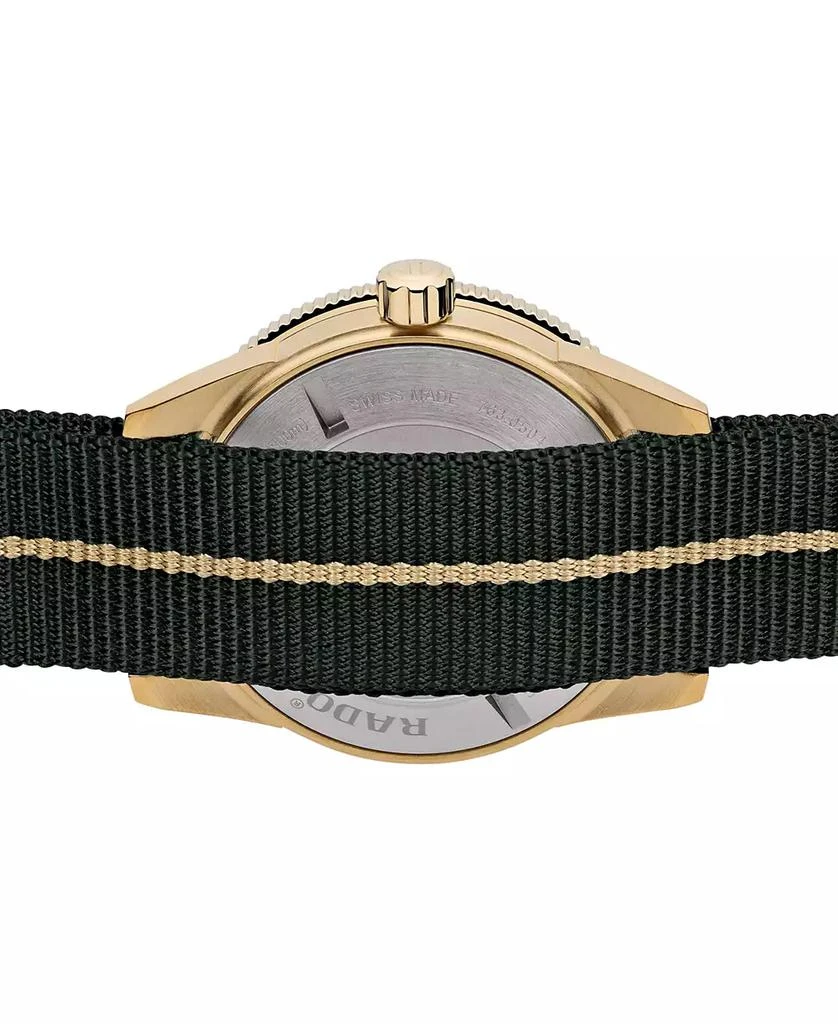 商品Rado|Men's Swiss Automatic Captain Cook Green NATO Strap Watch 42mm,价格¥21315,第3张图片详细描述