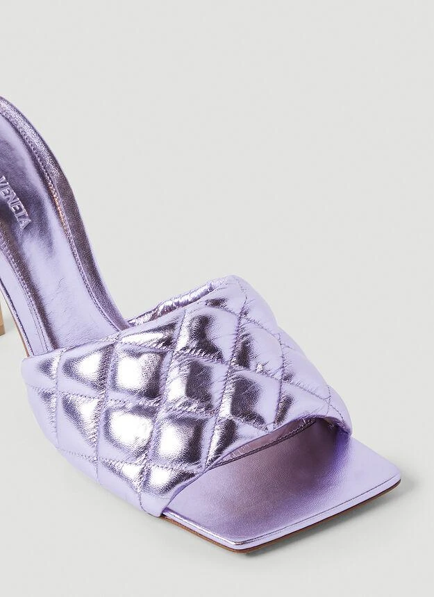 商品Bottega Veneta|Padded High Heel Mules in Purple,价格¥8642,第5张图片详细描述