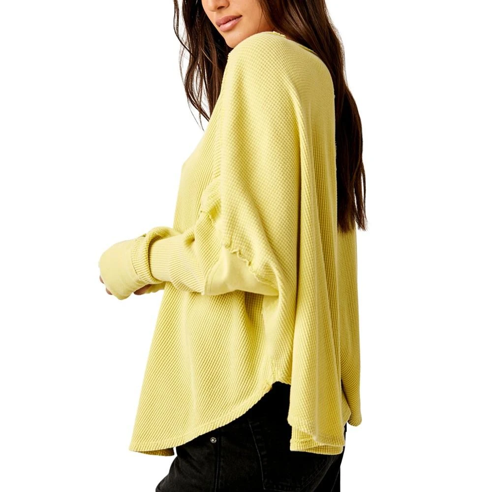 商品Free People|Women's Microphone Drop-Shoulder Cotton Thermal Top,价格¥509,第3张图片详细描述
