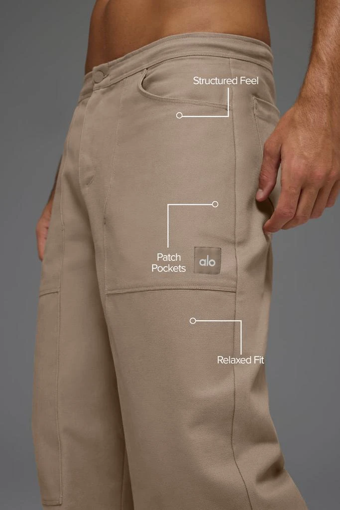 商品Alo|Cotton Canvas Carpenter Pant - Black,价格¥1202,第2张图片详细描述