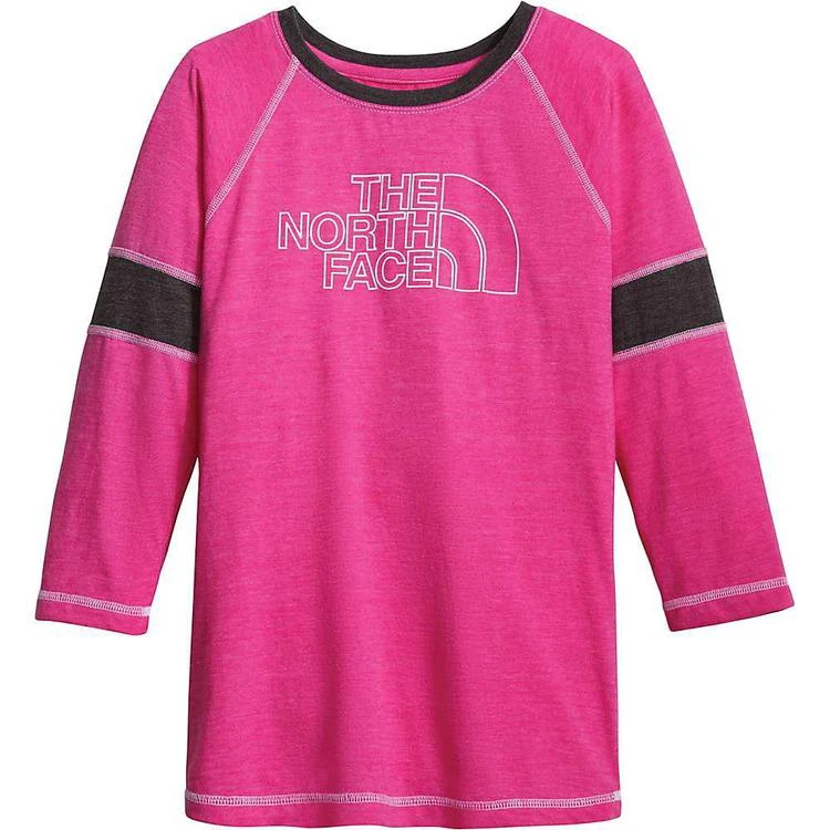 商品The North Face|The North Face Girls' 3/4 Sleeve Tri-Blend Tee,价格¥156,第1张图片