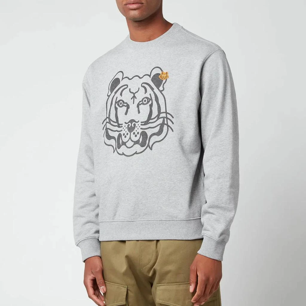 商品Kenzo|KENZO Men's K-Tiger Classic Sweatshirt - Pearl Grey,价格¥1292,第1张图片