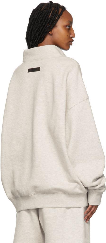 商品Essentials|Off-White Mock Neck Sweatshirt,价格¥602,第5张图片详细描述