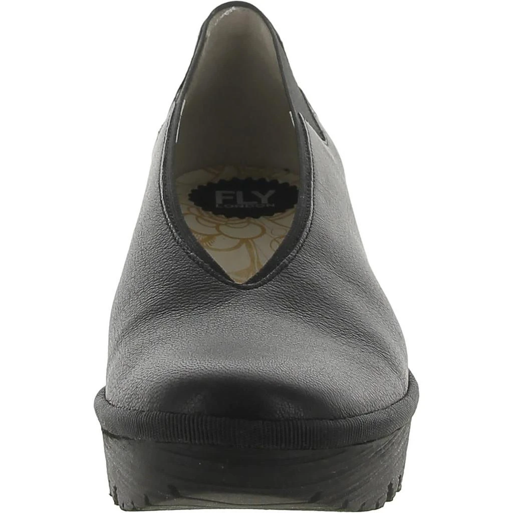 商品FLY London|FLY London Womens Yoza Leather Slip-On Wedge Heels,价格¥948,第4张图片详细描述