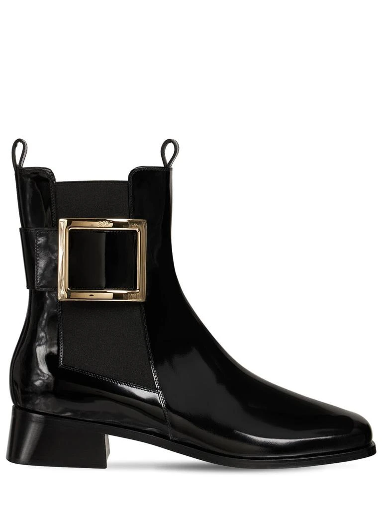 商品Roger Vivier|35mm Tres Vivier Leather Ankle Boots,价格¥10690,第1张图片