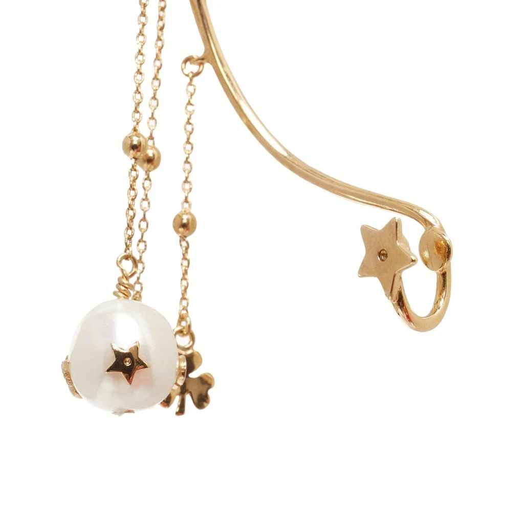 商品[二手商品] Dior|Tribales Gold Metal CD Logo Star Pearl Pin Ear Cuff Earring,价格¥3904,第5张图片详细描述