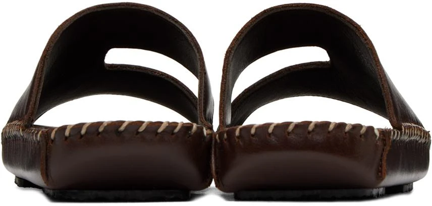 商品Hereu|Brown Torniol Flat Sandals,价格¥1040,第2张图片详细描述