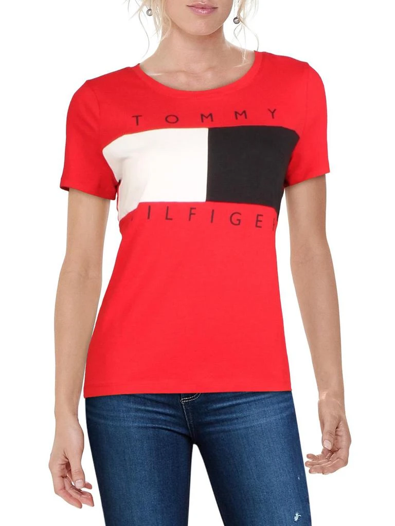 商品Tommy Hilfiger|Womens Logo Colorblock T-Shirt,价格¥255,第1张图片