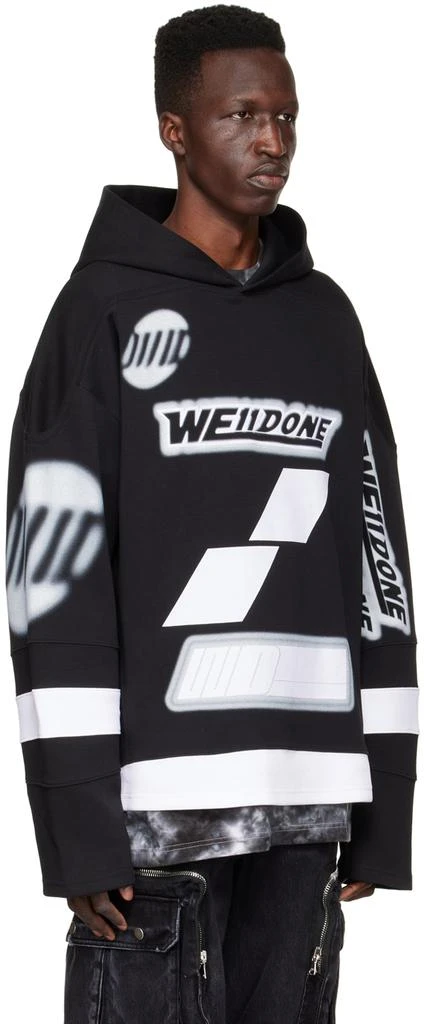 商品We11done|Black Football Hoodie,价格¥1455,第2张图片详细描述