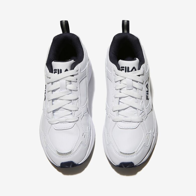 【享贝家】FILA斐乐新款复古跑步鞋增高运动鞋男女同款白黑色1RM02229E-147商品第5张图片规格展示