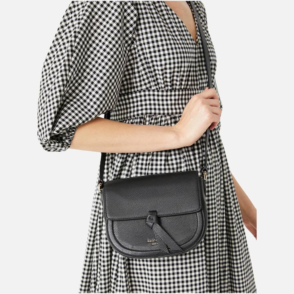 商品Kate Spade|Kate Spade New York Women's Knott Saddle Bag - Black,价格¥2357,第2张图片详细描述