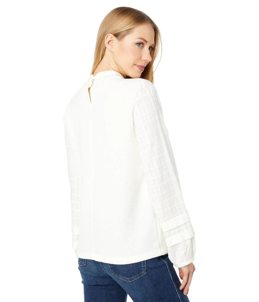 商品Madewell|Weavemix Mockneck Bubble-Sleeve Top,价格¥311,第2张图片详细描述