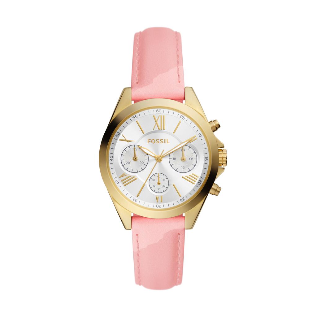 Fossil Women's Modern Courier Chronograph, Gold-Tone Stainless Steel Watch商品第1张图片规格展示