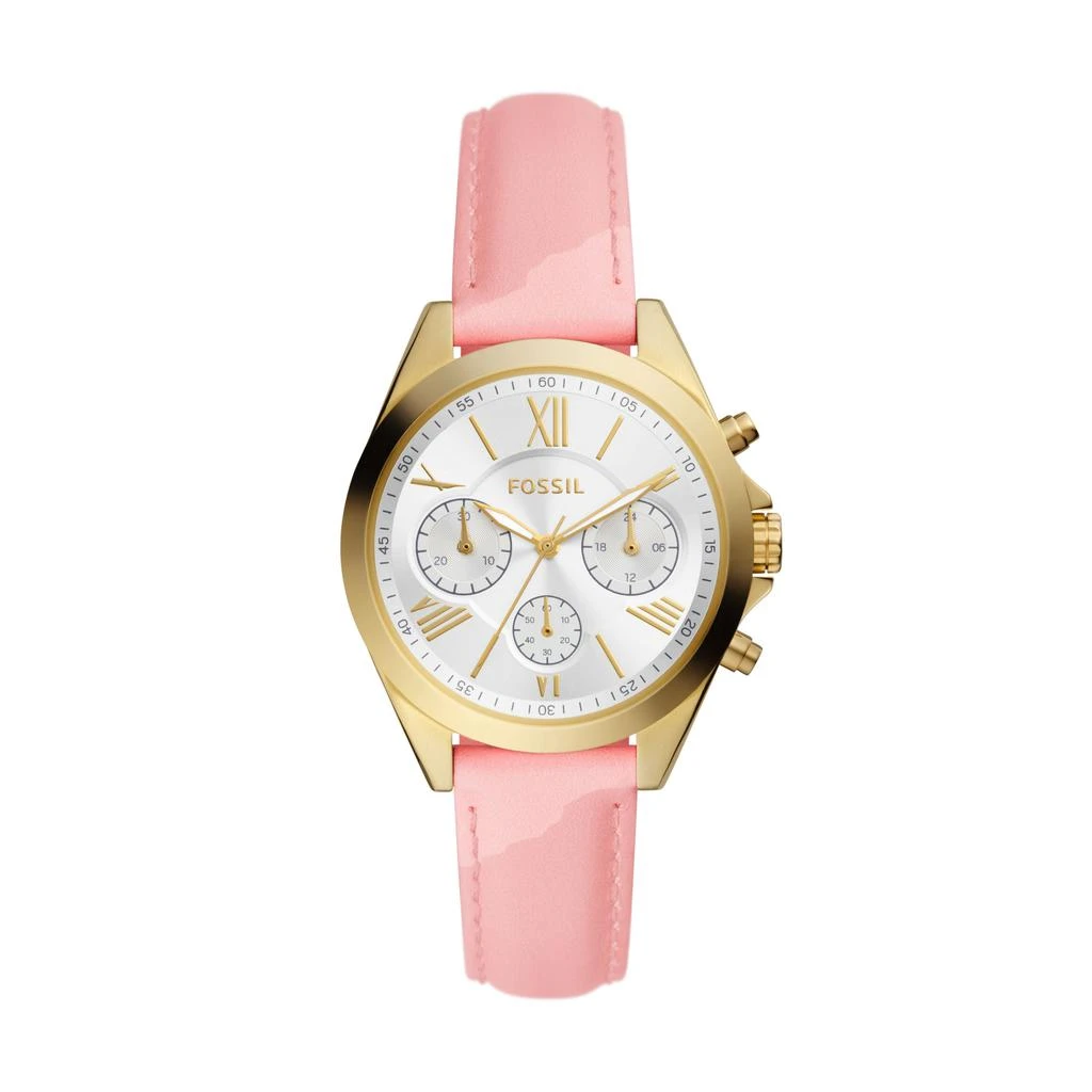 商品Fossil|Fossil Women's Modern Courier Chronograph, Gold-Tone Stainless Steel Watch,价格¥229,第1张图片