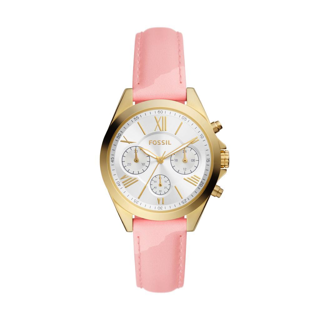 商品Fossil|Fossil Women's Modern Courier Chronograph, Gold-Tone Stainless Steel Watch,价格¥423,第1张图片