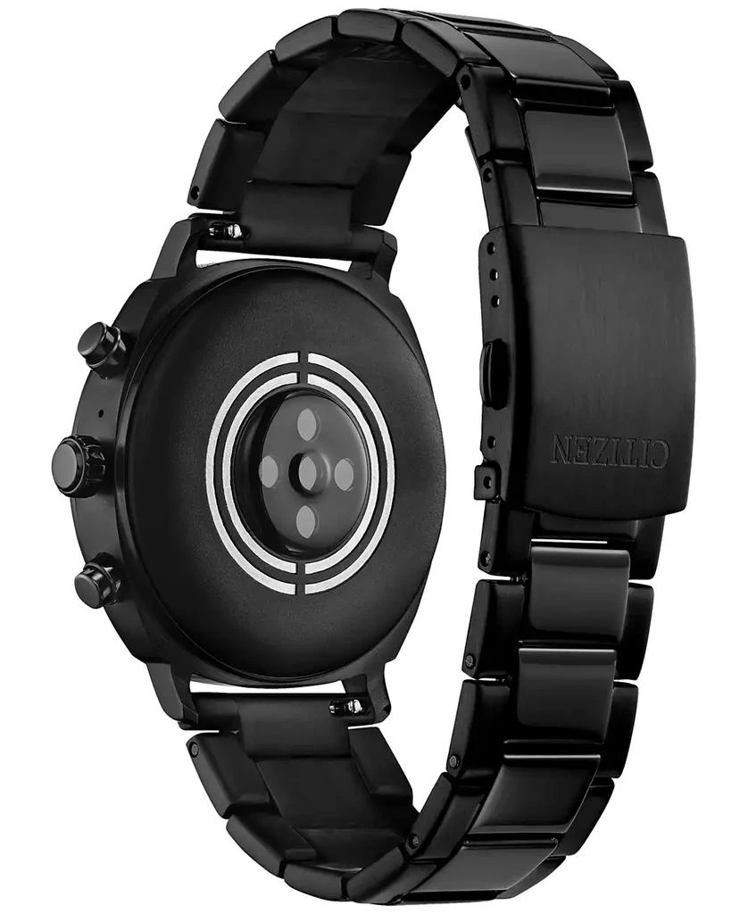 商品Citizen|Unisex CZ Smart Wear OS Black-Tone Stainless Steel Bracelet Smart Watch 41mm,价格¥1552,第3张图片详细描述