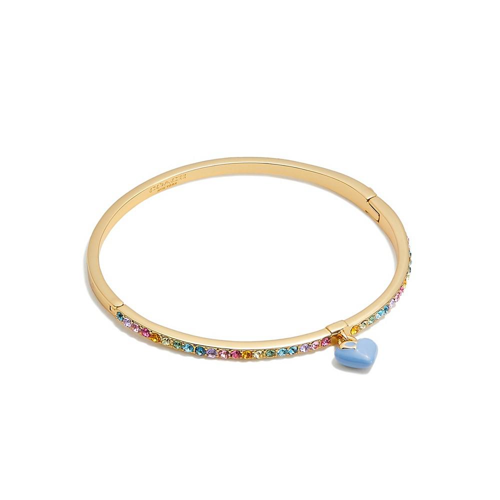 Heart Charm Bangle Bracelet商品第1张图片规格展示