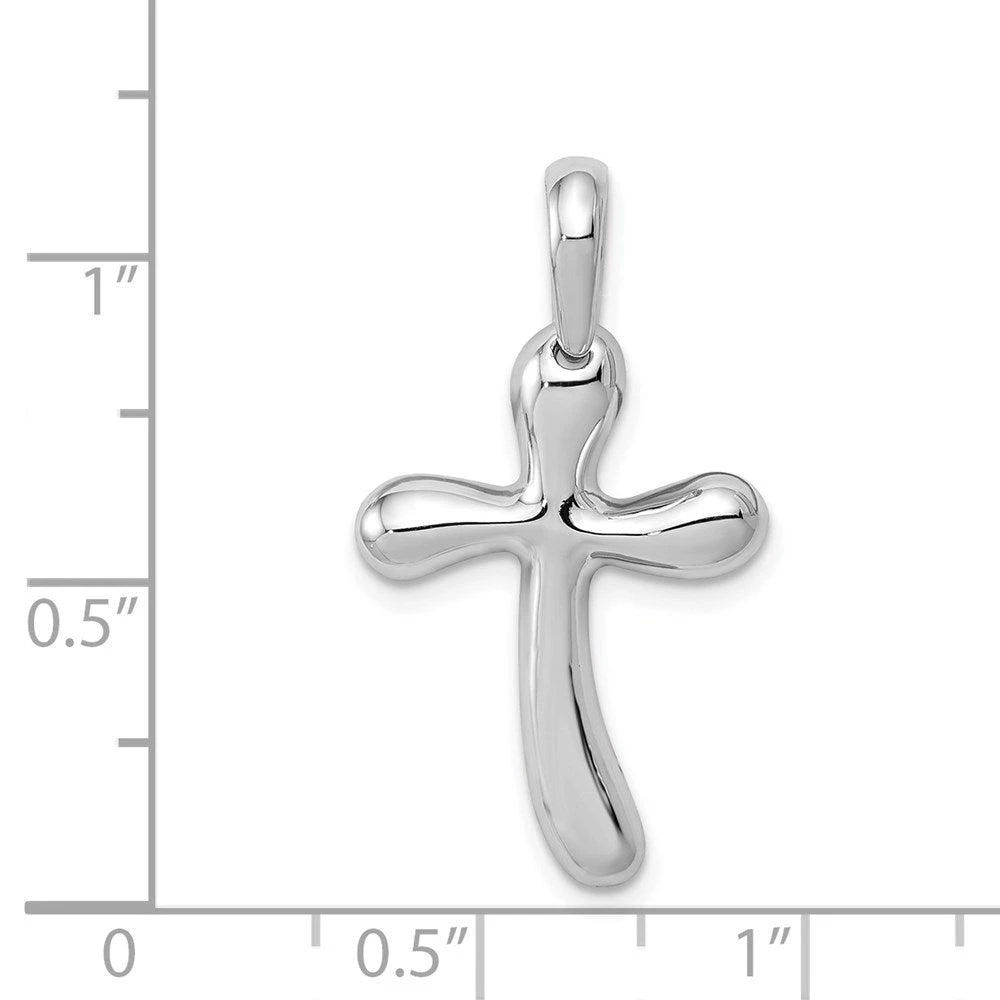 商品Diamond2Deal|14k White Gold Freeform Cross Pendant,价格¥2612,第4张图片详细描述